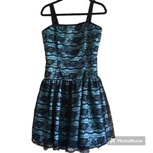 Lace & Satin Dress Vintage 80s JESSICA McCLINTOCK for GUNNE SAX Sz 11/12